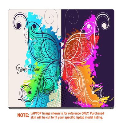 Decalrus - Protective Decal for The Dell Inspiron 17 3780 (17.3" Screen) Laptop with Customized Name DEinspiron17_3780-Name2
