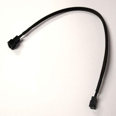 OKGEAR 3-Pin Fan Extension Cable with Black Sleeving (12")