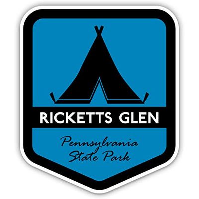 Squiddy Ricketts Glen State Park Pennsylvania - Vinyl Sticker for Car, Laptop, Notebook (5" high)