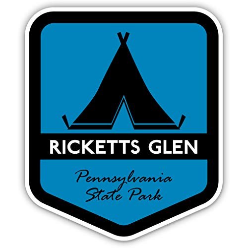 Squiddy Ricketts Glen State Park Pennsylvania - Vinyl Sticker for Car, Laptop, Notebook (5" high)