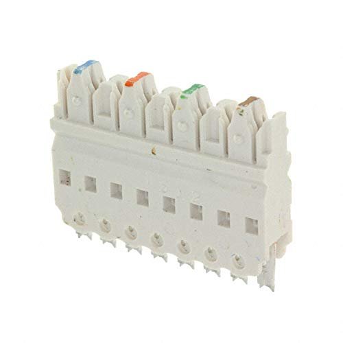 AMP Industries 558401-1 Connector Wiring Connecting Block - 4 Pair, 110 Punch Down Ivory New Lot Quantity-10