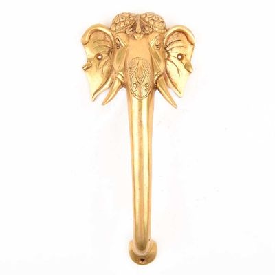 Indian Shelf 1 Pack Tuskar Ganesha Brass Cabinet Pulls Decorative Door Handles Interior Vintage Gold Cabinet Handles Unique Kitchen Drawer Pulls Luxury