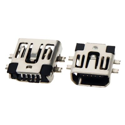 Fielect 20Pcs PCB USB Connector 5P Female Jack 5 Pin Short Body Sinking Plate