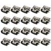 Fielect 20Pcs PCB USB Connector 5P Female Jack 5 Pin Short Body Sinking Plate view 3