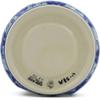 Polmedia Polish Pottery Heater UNIKAT - Dancing Blue Poppies Pattern Handmade in Boleslawiec Poland by Ceramika Artystyczna + Certificate of Authenticity view 4