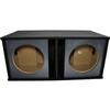 American Sound Connection SOLORND2X12V Universal Car Audio Dual 12" Slot Vented Paintable Baffle Stereo Sub Box Enclosure and R-W12D2 Type R Series Sub Dual 2 Ohm 2250W Peak Subwoofer view 3