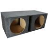 American Sound Connection 212VH Universal Car Stereo Dual 12" Vented Subwoofer Stereo Sub Box Ported Enclosure 5/8" MDF and R-W12D2 Type R Series Sub Dual 2 Ohm 2250W Peak 12" Subwoofer view 2