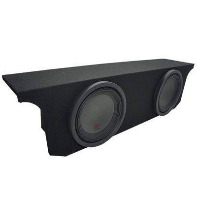American Sound Connection ASC JW2X12-074DR-BS Compatible with Jeep Wrangler JK Unlimited 2007-2018 4 Door Custom Dual 12" Subwoofer Enclosure Sub Box
