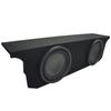 American Sound Connection ASC JW2X12-074DR-BS Compatible with Jeep Wrangler JK Unlimited 2007-2018 4 Door Custom Dual 12" Subwoofer Enclosure Sub Box view 1