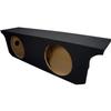 American Sound Connection ASC JW2X12-074DR-BS Compatible with Jeep Wrangler JK Unlimited 2007-2018 4 Door Custom Dual 12" Subwoofer Enclosure Sub Box view 4