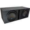 American Sound Connection Alpine Bundle Compatible with Universal Car S-W10D2 Type S Dual 10" Custom Loaded Sub Box Enclosure view 1