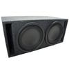 American Sound Connection 2X12VMBASS Universal Car Stereo Dual 12" SPL Bass Subwoofer Labyrinth Vent Sub Box Stereo Enclosure and R-W12D2 Type R Series Sub Dual 2 Ohm 2250W Peak 12" Subwoofer view 1