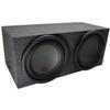 American Sound Connection Alpine Bundle Compatible with Universal Vehicles R-W12D2 Dual 12" Loaded Sub Box Enclosure view 1