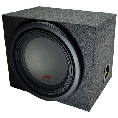 American Sound Connection Universal Car Stereo Rearfire Sealed Single 12" Alpine R-W12D4 Type R Car Audio Subwoofer Custom Sub Box Enclosure Package
