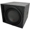 American Sound Connection 1X12VMBASS Universal Car Stereo Single 12" SPL Bass Subwoofer Labyrinth Vent Sub Box Stereo Enclosure and R-W12D4 Type R Series Sub Dual 4 Ohm 2250W Peak 12" Subwoofer view 1