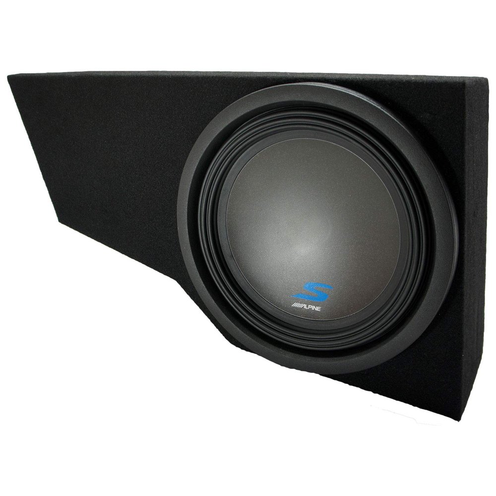 American Sound Connection Alpine Type S Bundle Compatible with 2002-09 Chevy Trailblazer S-W12D4 Single 12" Loaded Sub Box Enclosure - Final 2 Ohm