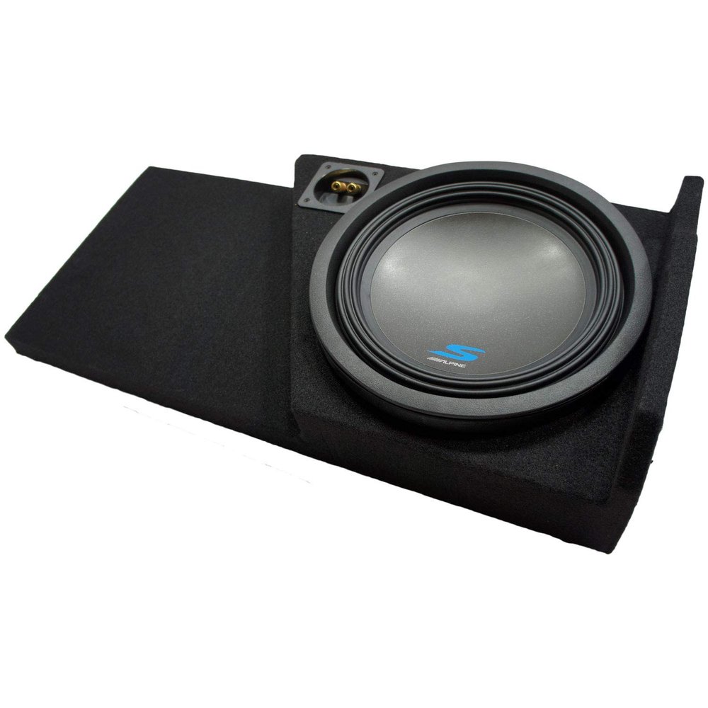 American Sound Connection Compatible with 2014-2018 GMC Sierra Double Cab Alpine S-W12D4 Type S Car Audio Subwoofer Custom Single 12" Sub Box Enclosure Package New