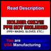 Poltex Single Mask Box Holder (Break Resistant PETG) (Wall Mount) view 3