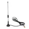 Othmro GSM GPRS WCDMA 2G 3G Antenna 700-1800Mhz 5DB RG174 SMA Male Extension Cable 2 Meter 20.5cm Length Black 1Pcs with Magnetic Base view 1
