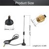 Othmro GSM GPRS WCDMA 2G 3G Antenna 700-1800Mhz 5DB RG174 SMA Male Extension Cable 2 Meter 20.5cm Length Black 1Pcs with Magnetic Base view 2