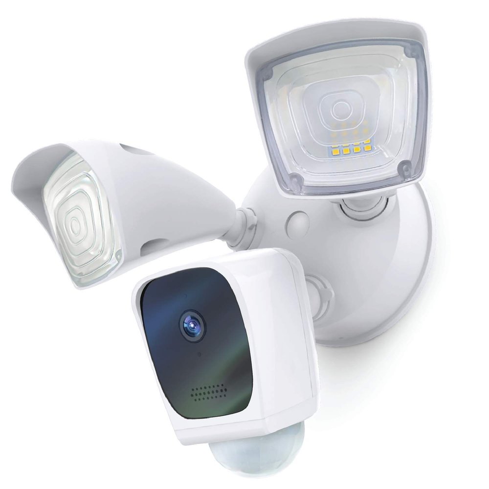 Home Zone Security Floodlight Camera Smart 2.4 GHz Wireless 1080P Outdoor Security Flood Light Camera, No Subscription Required