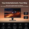 BenQ EW2780Q Premium Monitor 27" QHD 1440p | IPS | HDRi | Eye-Care Tech | TUV Certified | Adaptive Brightness Plus | Tilt Screen | Robust 5w Speakers | Eye Reminder | DisplayPort | HDMI view 3