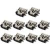 Fielect 10Pcs PCB USB Connector 5P Female Jack 5 Pin Short Body Sinking Plate view 3