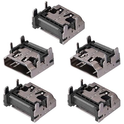 Fielect 10Pcs PCB USB Connector HDMI Computer Female Jack 19 Pin Patch