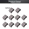 Fielect 10Pcs PCB USB Connector HDMI Computer Female Jack 19 Pin Patch view 4