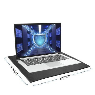 NEWBEAU EMF Protection Laptop Pad, 4-Layer Radiation Shielding Heat Blocker for Laptop, Tablet & Notebook, 12"x16" Portable Protection from EMF & Radiation