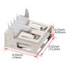 Fielect PCB USB Connector USB-AF Female Jack 4 Pin 90 Degree No-Curled Edge Straight Insert 20Pcs view 2