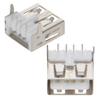 Fielect PCB USB Connector USB-AF Female Jack 4 Pin 90 Degree No-Curled Edge Straight Insert 20Pcs view 3