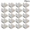 Fielect PCB USB Connector USB-AF Female Jack 4 Pin 90 Degree No-Curled Edge Straight Insert 20Pcs view 4
