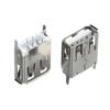 Fielect 15Pcs USB-A Female Socket Jack Connector 4 Pin 180 Degree Vertical Straight Insert PCB Connector, Repair Replacement Adapter view 1