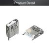 Fielect 15Pcs USB-A Female Socket Jack Connector 4 Pin 180 Degree Vertical Straight Insert PCB Connector, Repair Replacement Adapter view 4