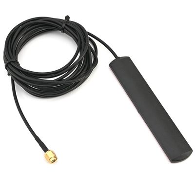 Othmro SMA Male Connector Extension Cable 3 Meter GSM GPRS WCDMA 2G 3G Antenna 824-960/1710-1990Mhz 5DB RG174 Adhesive Mount Black 1Pcs