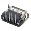 Fielect 20Pcs USB-A Female Socket Jack Connector 4 Pin Front Insert 90 Degree Curled Edge PCB Connector, Repair Replacement Adapter view 4