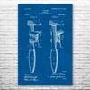 Pipe Wrench Poster Print, Plumbing Art, Pipe Fitter, Plumber Gift, Handyman Gift, Shop Class Art, Wrench Blueprint Blueprint (18 inch x 24 inch) view 1