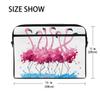 ALAZA Pink Flamingo Watercolor Animal Painting Laptop Case Bag Sleeve Portable Crossbody Messenger Briefcase Convertible w/Strap Pocket for MacBook Air Pro Surface Dell ASUS hp Lenovo 14-15.4 inch view 2