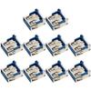 Fielect 10Pcs PCB USB Connector USB 3.0 Type A Female Jack 9 Pin Back Insert Patch No-Edge view 3