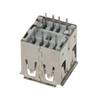 Fielect PCB USB Connector Type A Female Jack 8 Pin Double Layer 180 Degree 14.2mm Length Curled Edge 20Pcs view 3
