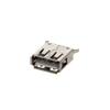Fielect PCB USB Connector Type A Female Jack 4 Pin 180 Degree Vertical Straight Insert 13.7mm Bend Foot Straight Insert 20Pcs view 1