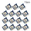 Fielect 15Pcs PCB USB Connector USB 3.0 Type A Female Jack 9 Pin Back Insert Patch No-Edge view 4