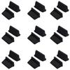 Fielect 10pcs Anti-Dust Stopper USB A2 Silicone Cap Port Cover Anti Dust Protector Black view 1