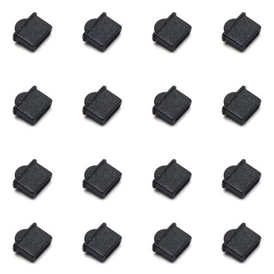 Fielect 5Pcs Silicone Micro HDMI Anti Dust Cover Plugs Protector Stopper Cap Black for Female Port Black for TV, Computer