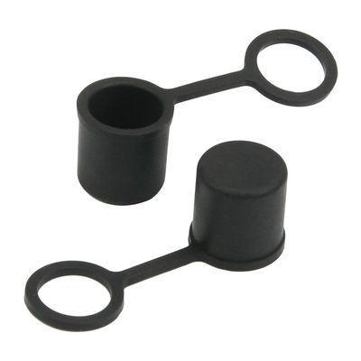 Fielect 10pcs Anti-Dust Stopper BNC-B Silicone Cap Port Cover Anti Dust Protector Black