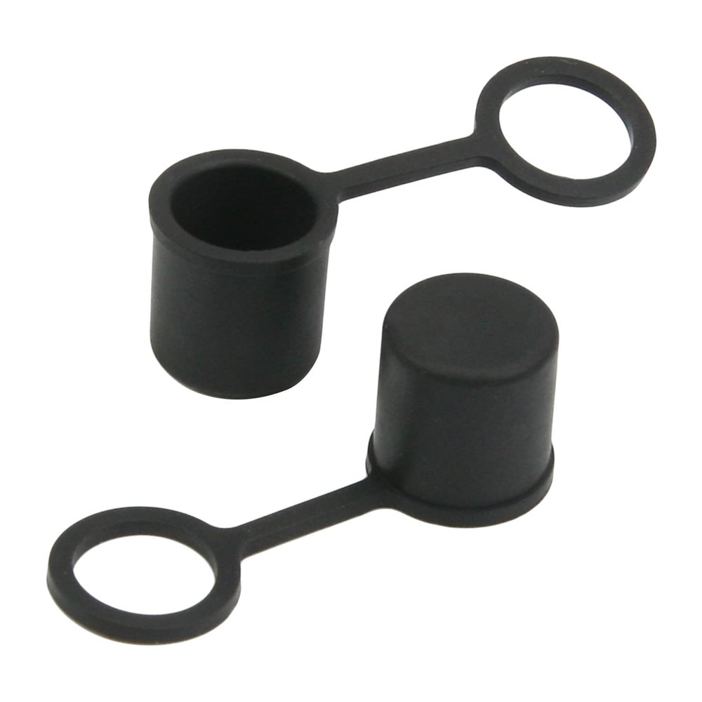 Fielect 10pcs Anti-Dust Stopper BNC-B Silicone Cap Port Cover Anti Dust Protector Black
