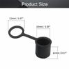 Fielect 10pcs Anti-Dust Stopper BNC-B Silicone Cap Port Cover Anti Dust Protector Black view 2