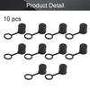 Fielect 10pcs Anti-Dust Stopper BNC-B Silicone Cap Port Cover Anti Dust Protector Black view 4
