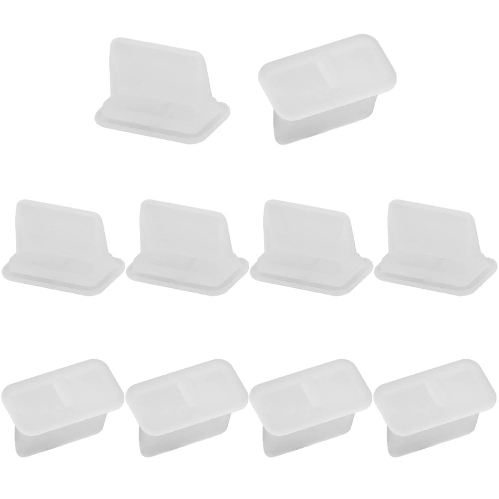 Fielect 20pcs Anti-Dust Stopper USB A3 Silicone Cap Port Cover Anti Dust Protector Translucent
